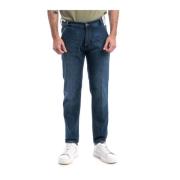 Løs Denim Stretch Bukse