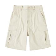 Cargo Bermuda shorts med knappet linning og klafflomme