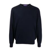 Blå Casual Sweatshirt for Menn