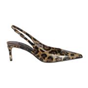 Leopardmønstret Stiletto Pumps