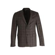 Pre-owned Brun Prada Blazer i brun ull