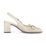 Beige Elegant Flate Sandaler