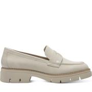 Beige Lukkede Loafers for Kvinner