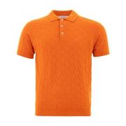 Oransje Polo Strikkeplagg