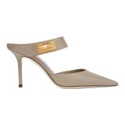 Taupe Nell Mule Decollete Sko