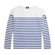 Stripet Boatneck Skjorte Classic Fit