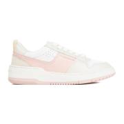 Hvit Rosa Lær Dennis Sneakers