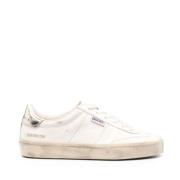 Vintage Hvite Skinn Sneakers