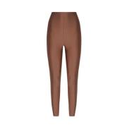 Intens Rust Nylon Leggings Elastisk Midje