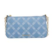 Denim Chain Pouchette Veske