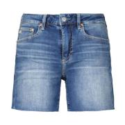 Avslappet Fit Denim Shorts