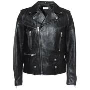 Pre-owned Leather outerwear