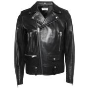 Pre-owned Leather outerwear