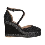 Rhinestone Wedge Sandal