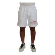 Hvite Casual Bermuda Shorts Laget i Italia