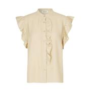 Rysje Beige Holiday Top