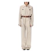 Beige Clair Bomull Jumpsuit