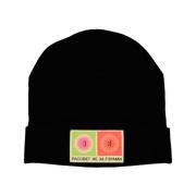 Grafisk Patch Beanie Lue