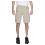 Beige Bomull Herre Shorts Vår/Sommer