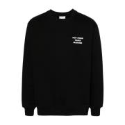 Svart Sweatshirt Aw24 Stilig Herreklær