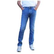 Slim Fit Bomull Jeans med Stretch