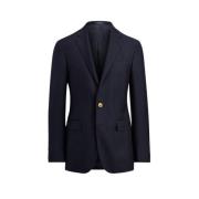 Slim Fit Ull Blazer med Polo Stil