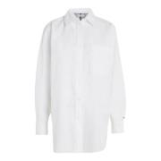 Oversized Bomull Poplin Skjorte