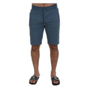 Blå Bomull Bermuda Casual Shorts