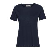 Marine Blue Tshirt Top