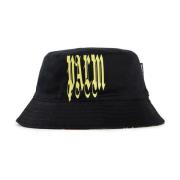 Gothic Logo Bucket Hat Svart Lime