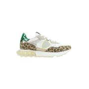 Lave Dame Dyreprint Sneakers - Størrelse 37, Beige