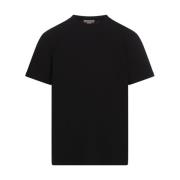 Svart Logo Tape Crew-neck T-skjorte