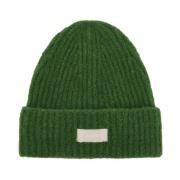 Grønn Logo Brodert Beanie Lue