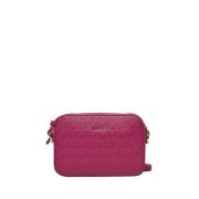 Rosa Skinn Crossbody Veske