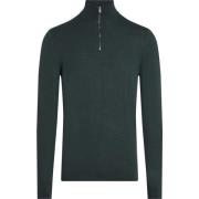 Grønn Merino Ull Quarter Zip Genser