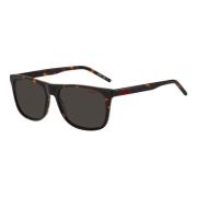 Stilige solbriller i Dark Havana/Brown Grey