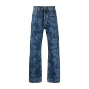 Allover Laser Denim Jeans