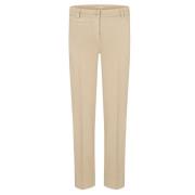 Beige Cropped Bukse