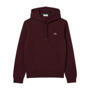 Herre Bomull Burgunder Sweatshirt