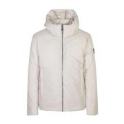 Beige Parka Jakke for Menn