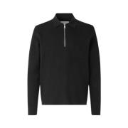 Half Zip Strikket Poloskjorte