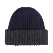 Blå Cashmere Beanie Lue