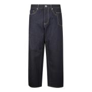 Rigito Fabric Baggy Dark Blue Jeans