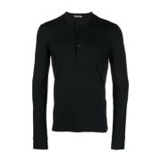 Lyocell Bomull Ribbet Henley