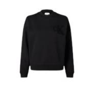 Chenille CK Crewneck Sweatshirt Svart