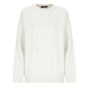 Ivory Ullblanding Crew Neck Sweater