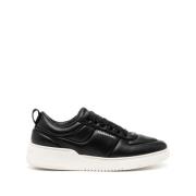 Svart Skinn Sneaker