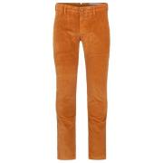 Oransje Corduroy Slim Fit Bukser