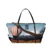 Canvas Duffel Bag med Signaturtrykk