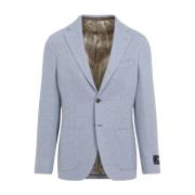 Blå Ull Kashmir Blazer